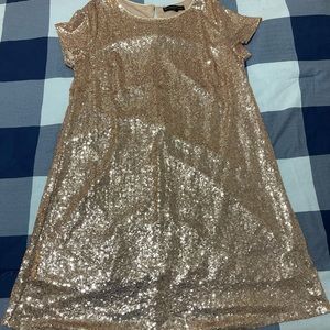 Women’s Rose gold sequined dress